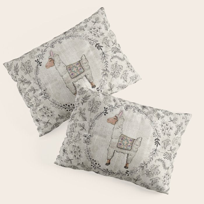 Lala Llama Pillow Sham Gallery Image 3