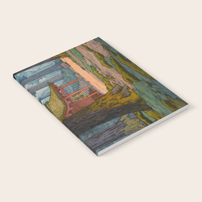 YoshidaToshi Sacred Grove Antique Japanese Woodblock Print  Notebook Gallery Image 2