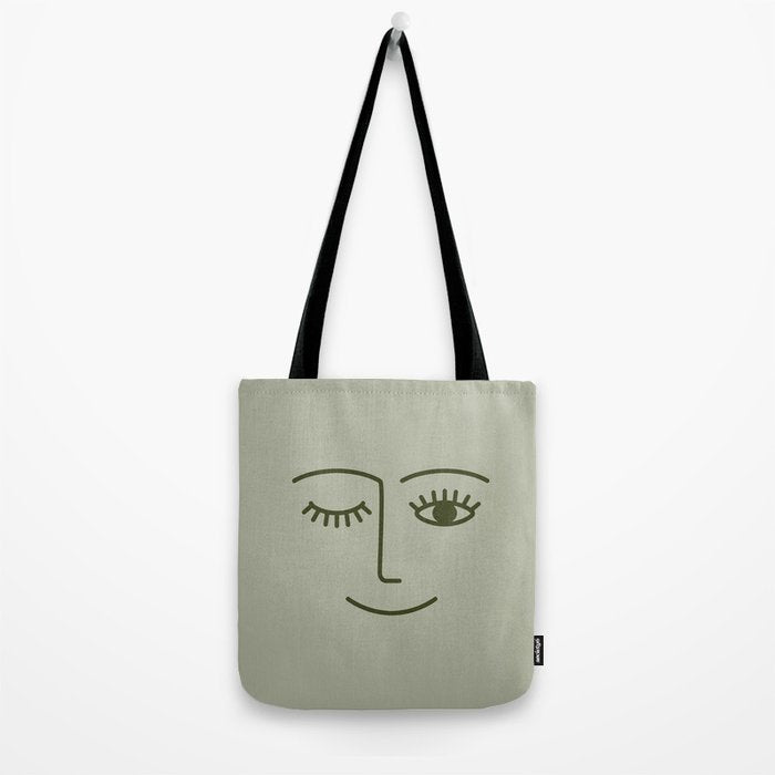 Wink (Green) Tote Bag Gallery Image 2