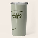 Wink (Green) Travel Mug Gallery Image 2