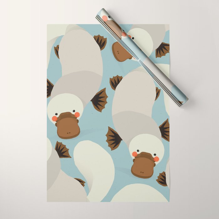 Platypus, Animal Portrait Wrapping Paper