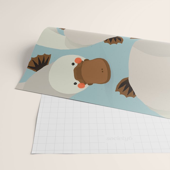 Platypus, Animal Portrait Wrapping Paper Gallery Image 2
