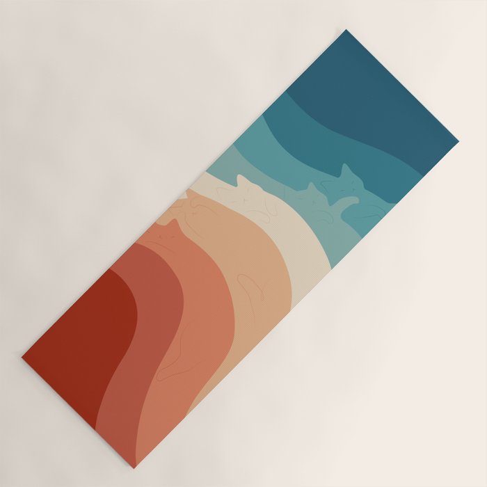 Cat Landscape 163 Yoga Mat Gallery Image 1