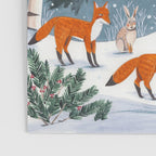 Animals in a Snowy Winter Forest Poster Gallery Image 3