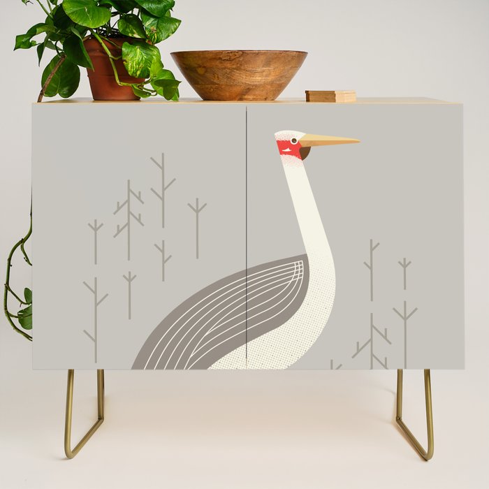 Brolga, Bird of Australia Credenza Gallery Image 1