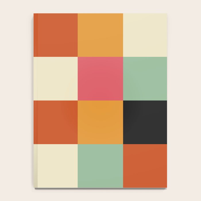 Bold Colorful Checks Pattern - Large XVIII Notebook Gallery Image 4
