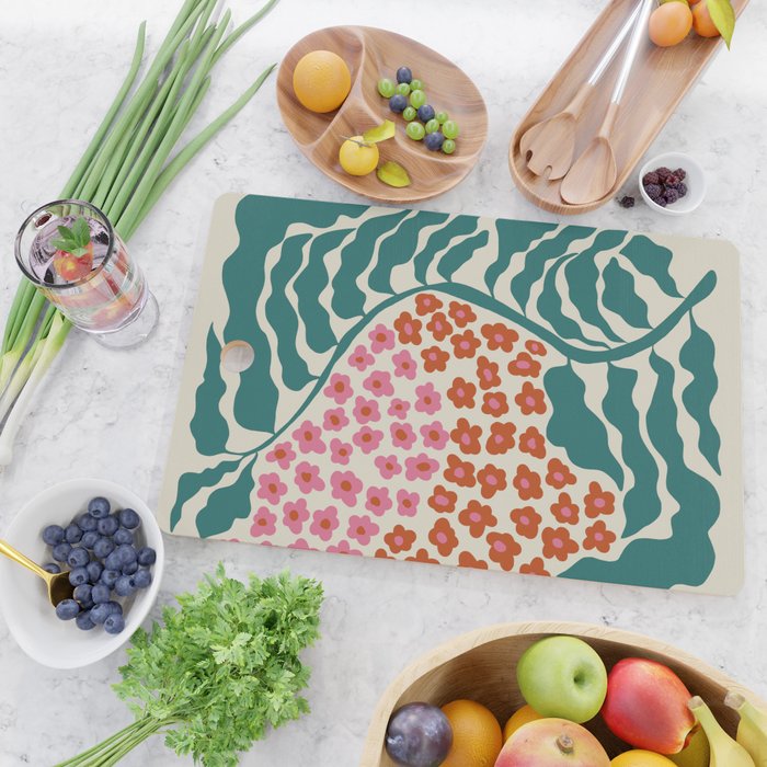 Fern floral farm Cutting Board Gallery Image 2