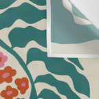 Fern floral farm Wall Tapestry Gallery Image 3