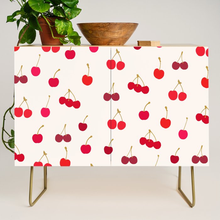 Cherries Pattern Credenza Gallery Image 1