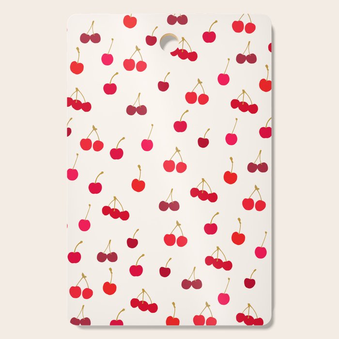 Cherries Pattern Cutting Board Gallery Image 1