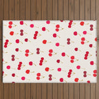Cherries Pattern Outdoor Rug Gallery Image 2