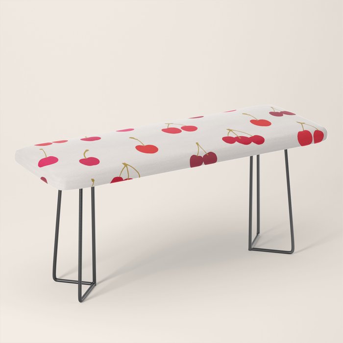 Cherries Pattern Bench Gallery Image 1