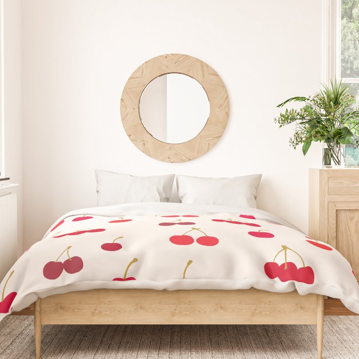 Cherries Pattern Duvet Cover Gallery Image 3