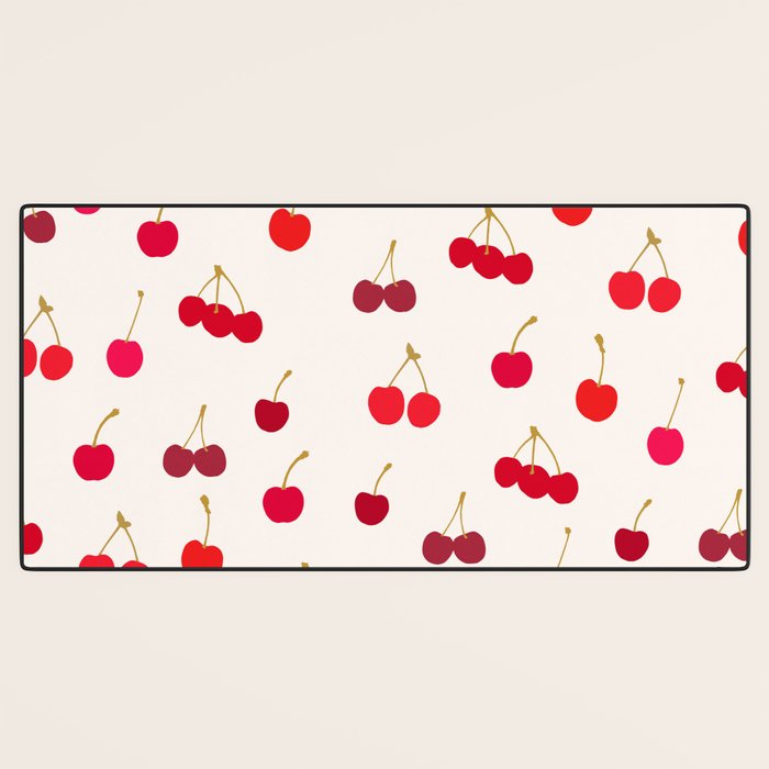 Cherries Pattern Desk Mat Gallery Image 3