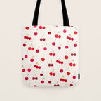 Cherries Pattern Tote Bag Gallery Image 1