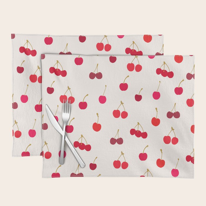 Cherries Pattern Placemat Gallery Image 1