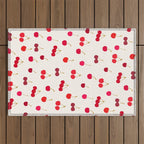 Cherries Pattern Outdoor Rug Gallery Image 1
