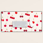 Cherries Pattern Desk Mat Gallery Image 1