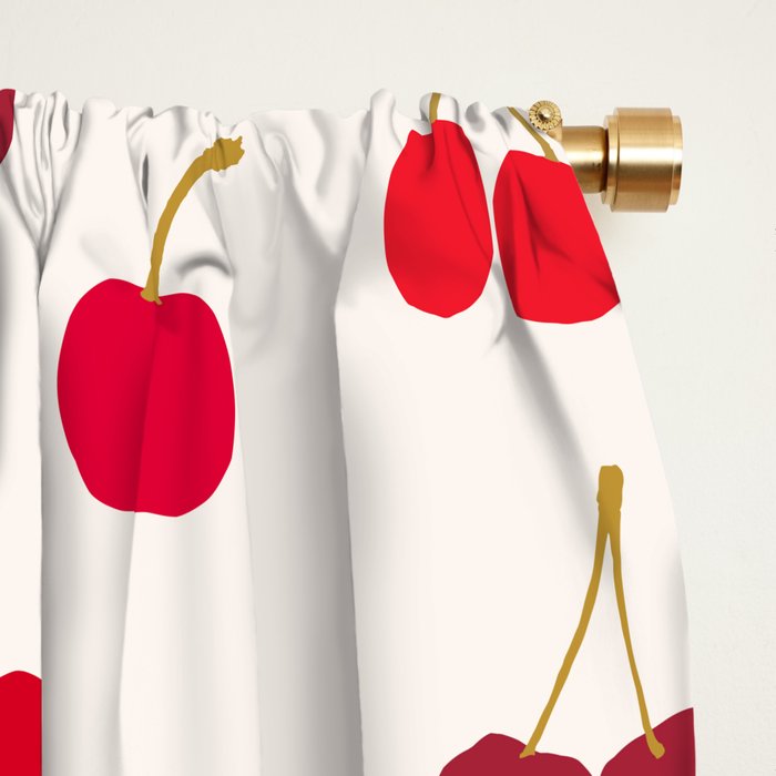 Cherries Pattern Window Curtain Gallery Image 2