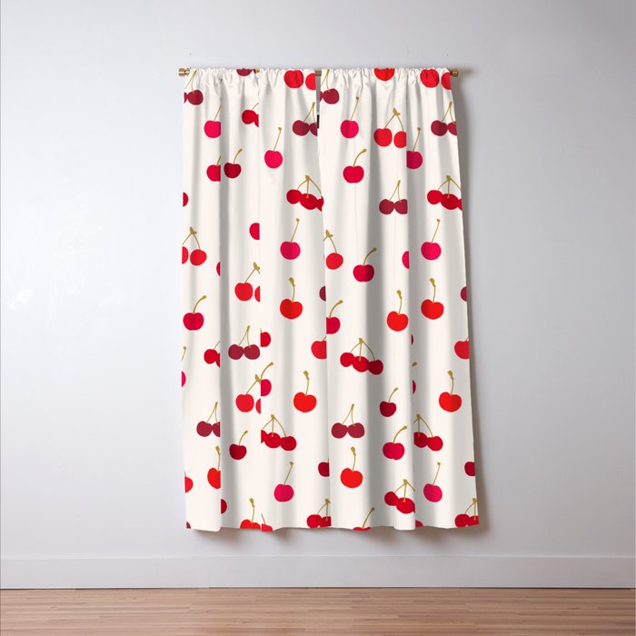 Cherries Pattern Window Curtain Gallery Image 3