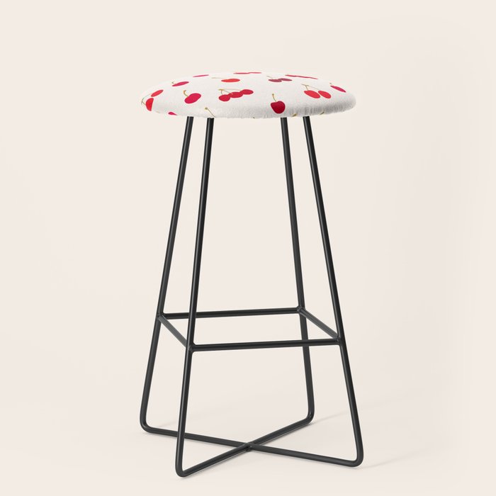 Cherries Pattern Stool Gallery Image 1