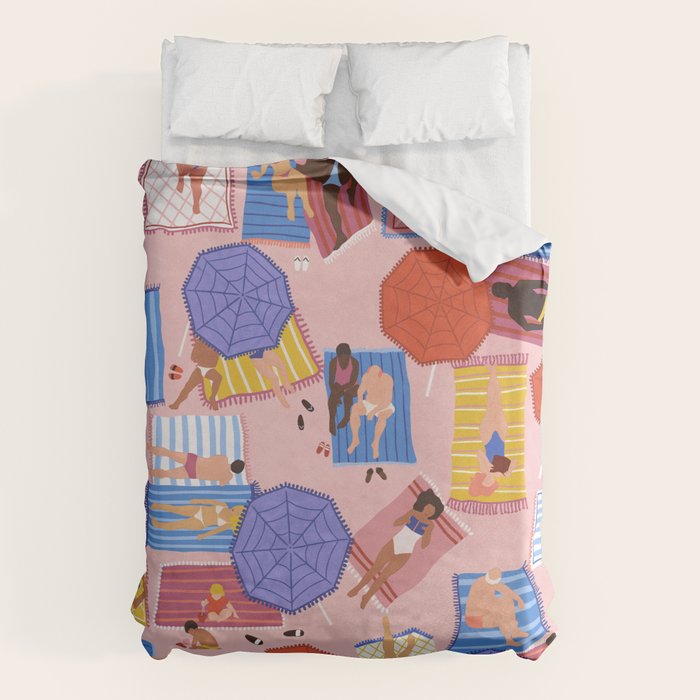 By the beach Duvet Cover Gallery Image 1