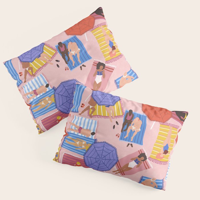 By the beach Pillow Sham Gallery Image 1