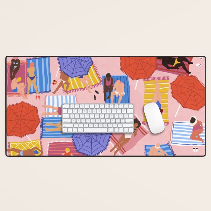 By the beach Desk Mat Gallery Image 1