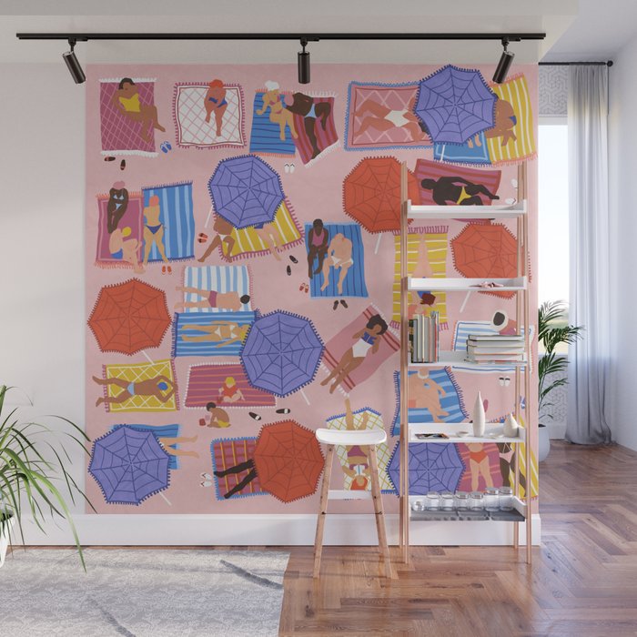 By the beach Wall Mural Gallery Image 1