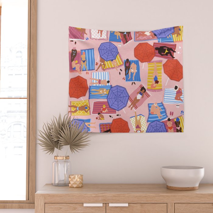 By the beach Wall Tapestry Gallery Image 2