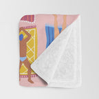 By the beach Throw Blanket Gallery Image 3