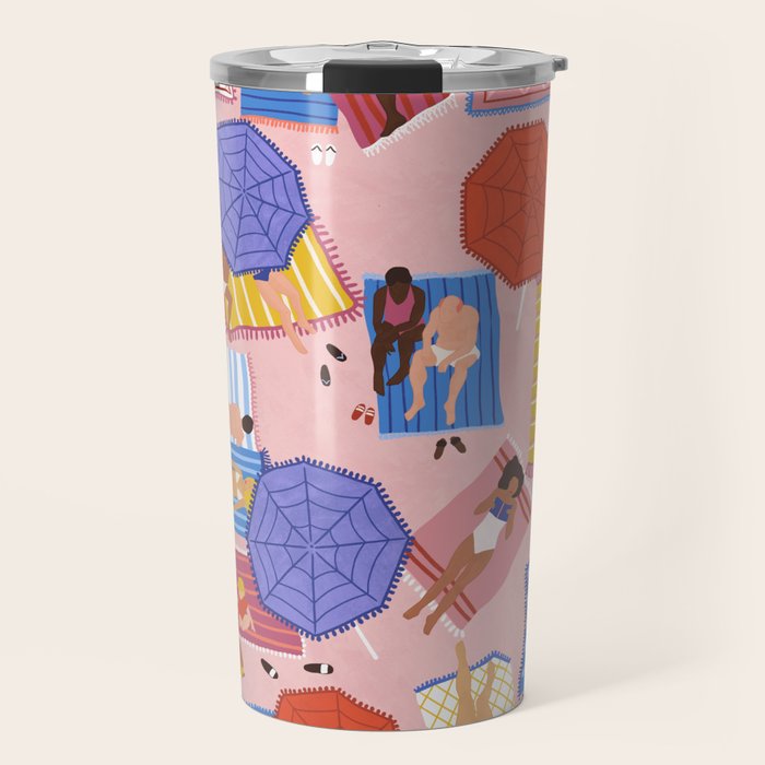 By the beach Travel Mug Gallery Image 1