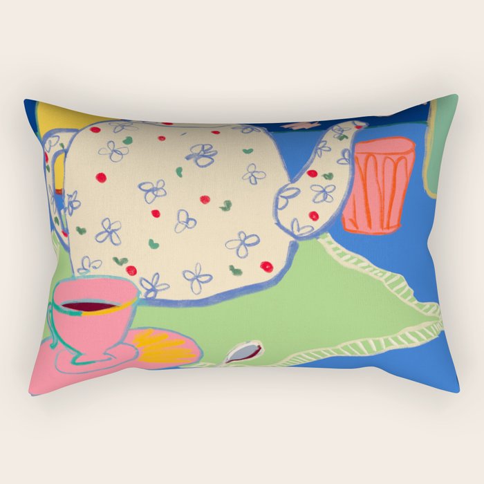 TEA TIME  Rectangular Pillow Gallery Image 1