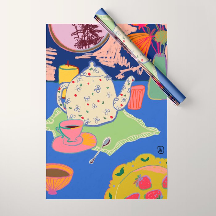 TEA TIME  Wrapping Paper Gallery Image 1