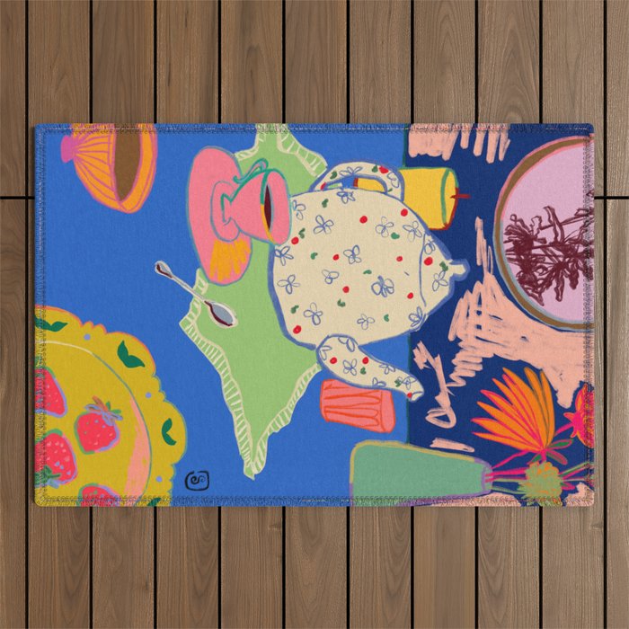 TEA TIME  Outdoor Rug Gallery Image 1