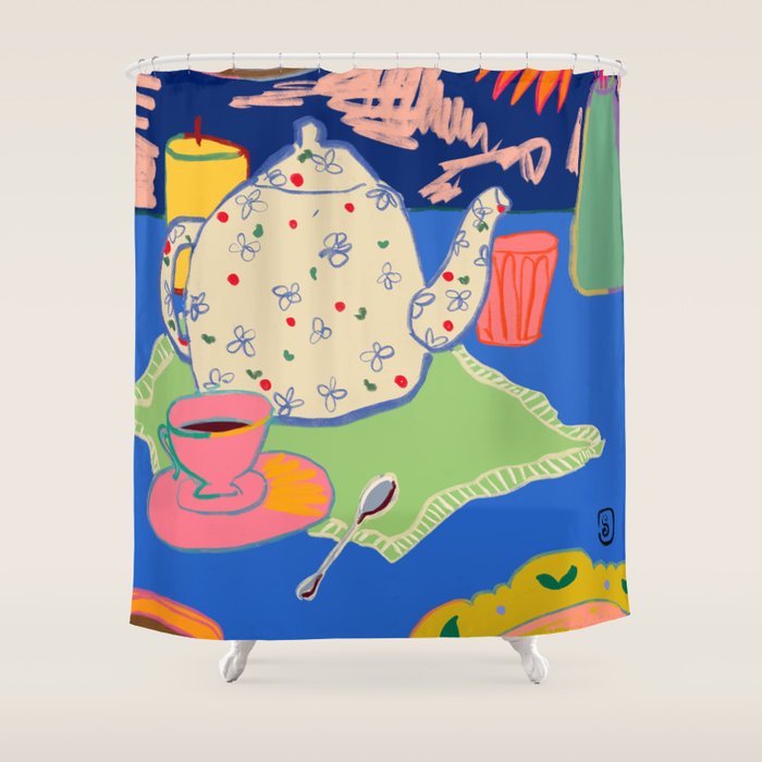 TEA TIME  Shower Curtain Gallery Image 1