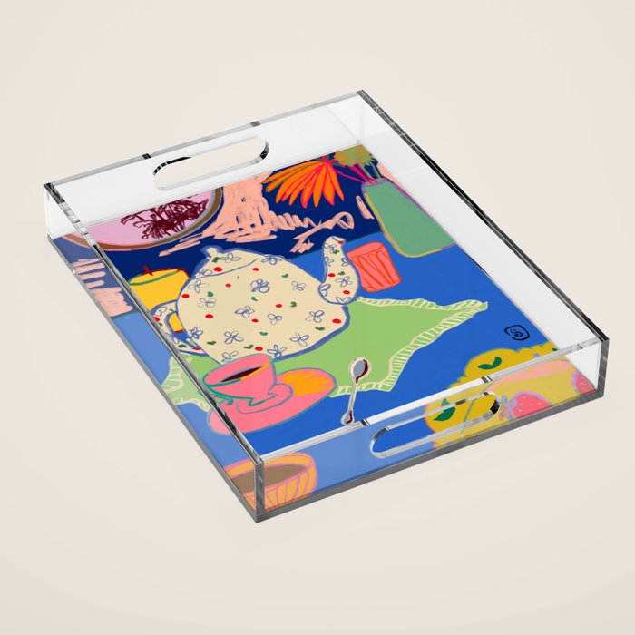 TEA TIME  Acrylic Tray Gallery Image 1