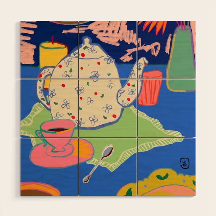 TEA TIME  Wood Wall Art Gallery Image 1