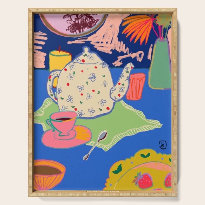 TEA TIME  Serving Tray Gallery Image 1