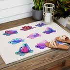 Jewel turtle - pastel Outdoor Rug Gallery Image 2