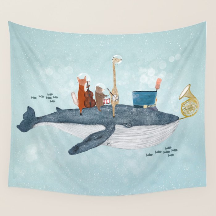 whale song Wall Tapestry Gallery Image 4