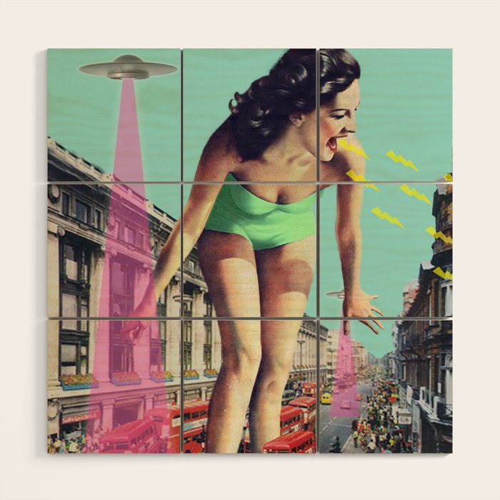 Rush Hour Madness Wood Wall Art Gallery Image 1