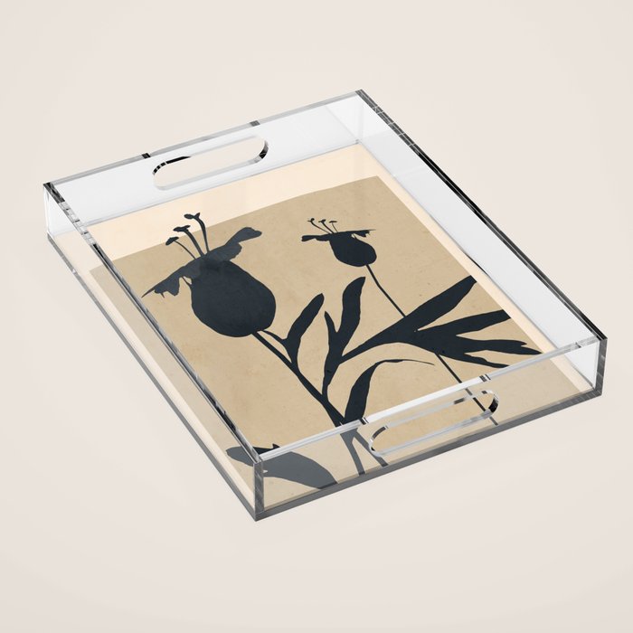 Abstract Art /Minimal Plant 93 Acrylic Tray Gallery Image 1