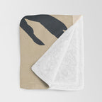 Abstract Art /Minimal Plant 93 Throw Blanket Gallery Image 3
