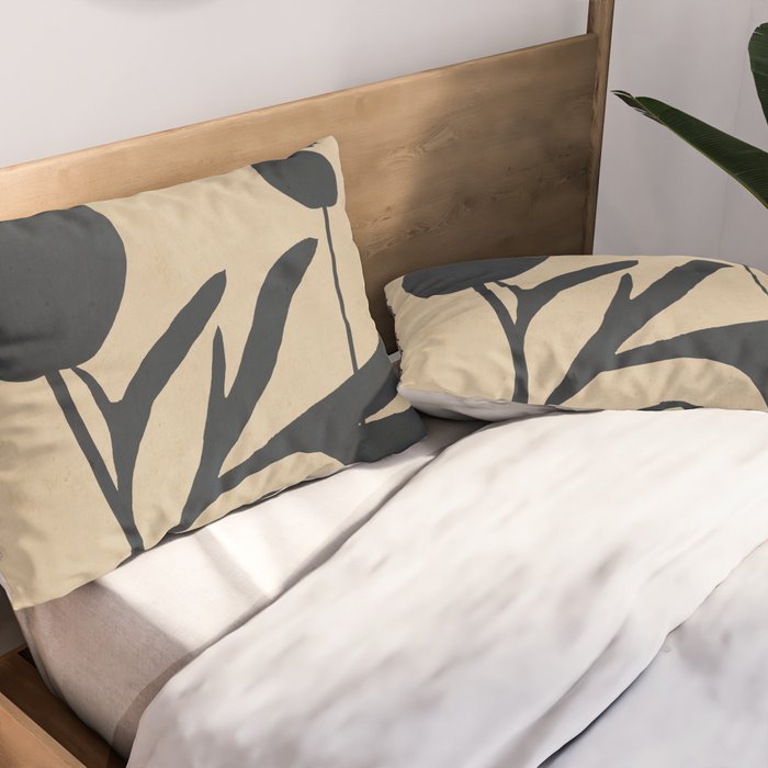 Abstract Art /Minimal Plant 93 Pillow Sham Gallery Image 2