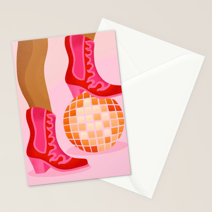 Disco Cowgirl Stationery Card Gallery Image 2