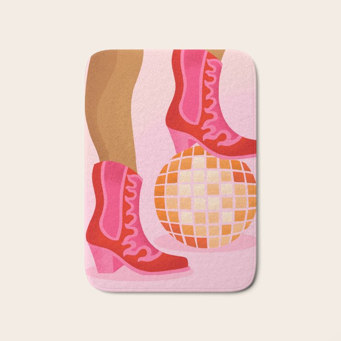 Disco Cowgirl Bath Mat Gallery Image 1