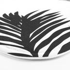 Black And White Palm Leaves Bath Mat Gallery Image 3