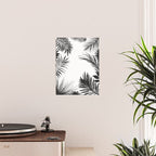 Black And White Palm Leaves Poster Gallery Image 2