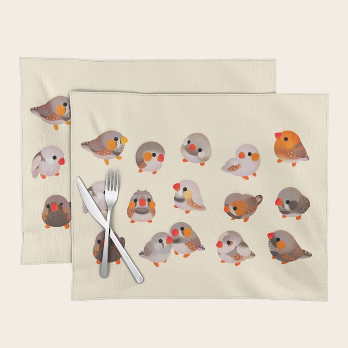 Zebra finch Placemat Gallery Image 1